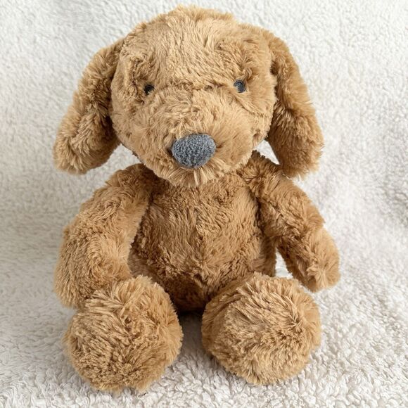 Cloud Island Puppy Dog Plush Brown Golden Tan Sewn Eyes Toy 14” Target - Picture 1 of 5